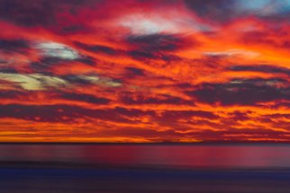 Mcclean Photography; Fire And Brimstone, 2019, Original Photography Color, 45 x 30 inches. Artwork description: 241 San Diego is known for majestic and heavenly scenery, but this particular day reminded me of hell. The sky burned with fire and fury. This was taken at Pacific Beach during a fall evening. ...