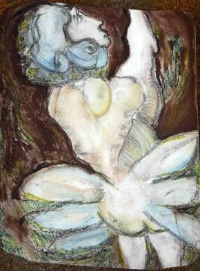 Corinne Medina-Saludo; Angel 2, 2012, Original Mixed Media, 30 x 40 cm. Artwork description: 241 Angels are present wherever we go, we just feel them, but don' t see.On watercolor paper mixed media. ...