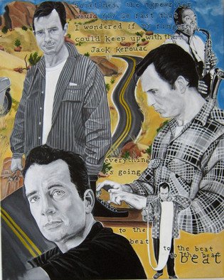 Melcha C; Kerouac, 2007, Original Painting Acrylic, 25 x 30 inches. Artwork description: 241      Acrylic on canvas.               ...