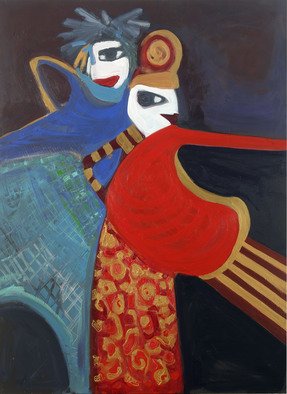 Selin Melek Aktan; Little Princess, 2010, Original Painting Acrylic, 90 x 120 cm. Artwork description: 241     selin Melek Aktan, figuratif art, children, boy, girl, friends, princess, queen   ...