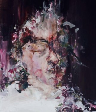 Tom Melsen; At The Hospital, 2014, Original Painting Acrylic, 50 x 60 cm. Artwork description: 241            Acrylic on canvas    Self portrait on canvas                     ...