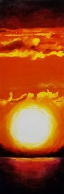 Merrilyne Hendrickson; Sunset From High House Abaco, 2018, Original Painting Acrylic, 12 x 36 inches. Artwork description: 241 The colors in the Abaco Islands mesmerize. Larger than life bathed in the warmth. Painted in style of watercolor with transparent layers or glazes...