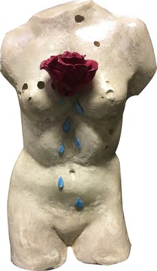 Meryem Erogan; Rising, 2016, Original Sculpture Mixed, 20 x 31 cm. Artwork description: 241 rose melting, sculpture...
