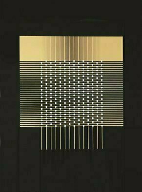 Youri Messen-Jaschin; Goutte D Or Cristalline, 2022, Original Printmaking Serigraph, 70 x 100 cm. Artwork description: 241 Op art - silkscreen 15 printsA(c) 2022 Youri Messen- JaschinA(r) Prolitteris ZA1/4richPackaging, insurance and transport is not included in the price, it is additional.  I work with a carrier, he is responsible for all my shipments.  The costs are paid directly to this carrier.  