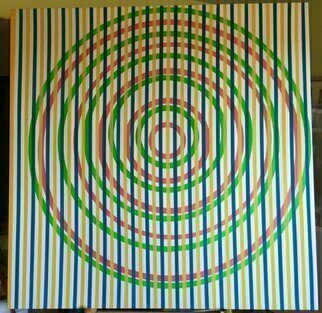 Youri Messen-Jaschin; Pi, 2022, Original Painting Oil, 160 x 160 cm. Artwork description: 241 Op art Optical artAll my works have optical illusions, you have to see the original.Transport, insurance and packaging are not included in the price, they are extra.A(r) registred  by Prolitteris ZA1/4richA(c) 2022 Youri Messen- Jaschin...