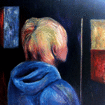 Eduardo Diaz; BLUE, 2006, Original Painting Oil, 49 x 31 inches. 