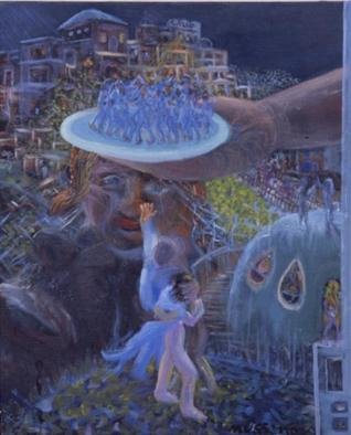 Micha Nussinov, 'Departure 2', 2004, original Painting Oil, 410 x 510  x 20 inches. Artwork description: 1758 The notion of departure as we leave a place, going through a transit to another world.  A journey from life to a spiritual world. ...