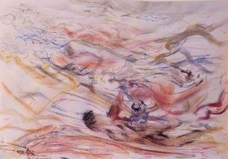 Micha Nussinov, 'Mood 7', 2005, original Paper, 590 x 415  x 2 inches. Artwork description: 1758 A spontanious expressionistic painting reflecting upon the artist mood. ...