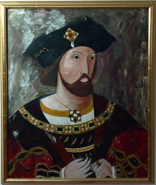 Michael Iskra; King Henery Viii, 2008, Original Painting Oil, 20 x 24 inches. Artwork description: 241 Oil portrait of King Henery VIII...