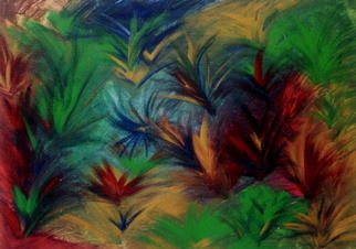 Michael Puya, 'Palmendschungel', 2003, original Painting Acrylic, 27 x 20  x 1 inches. 