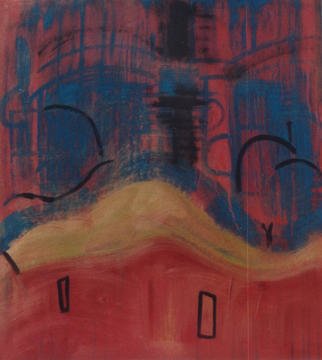 Michael Puya, 'Serti Misterieux', 2002, original Painting Acrylic, 61 x 72  x 1 inches. Artwork description: 2793 Acryl colour on hard fiber board, in a black frame....