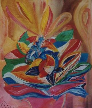 Michael Puya, 'St Valentine S Flower', 2001, original Painting Acrylic, 28 x 31  x 1 inches. 