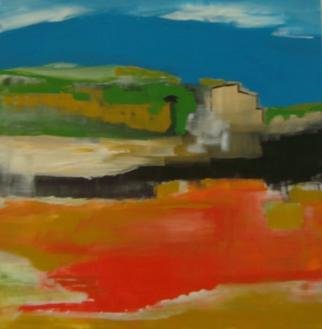 Michael Puya; Landschaft Mit Haus, 2012, Original Painting Acrylic, 20 x 20 inches. 