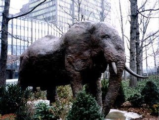 Mihail Simeonov; CAST THE SLEEPING ELEPHANT, 1998, Original Sculpture Bronze, 205 x 140 inches. Artwork description: 241 In 1980 Mihail traveled to Africa where he cast a live, wild bull elephant. The elephant was never harmed. CAST THE SLEEPING ELEPHANT SERIES originated in 1976. The series include bronze editions, paintings, prints, drawings, multi media objects and a 1979 poster. Mihail incorporated the cast of ...