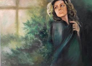 Mina Hosseini; Anger, 2015, Original Painting Oil, 100 x 70 cm. Artwork description: 241 Painting, Oil Coloron CanvasBiafarin Artwork Code : AW127149046...