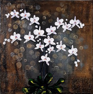 Galina Mineva; Blooms, 2018, Original Painting Acrylic, 40 x 40 cm. 