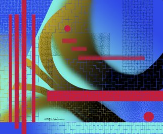 Mitzi Lai; Symphony 1, 2014, Original Digital Art, 30 x 24 inches. Artwork description: 241   Abstract, Geometric, design, colorful, bright, Mitzi Lai,            ...