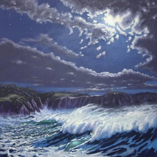 Michael Jones; Storm Surge, 2014, Original Painting Acrylic, 90 x 90 cm. Artwork description: 241    Moon series         ...