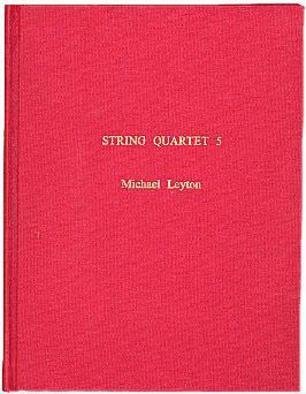 Michael Leyton; String Quartet 5 Cover, 2005, Original Artistic Book, 9 x 12 inches. 
