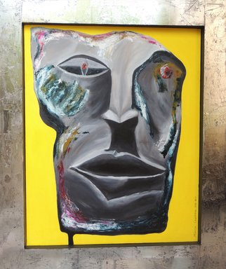 Monica Casanova; MitologIas ContemporAneas IV, 2014, Original Painting Acrylic, 100 x 120 cm. Artwork description: 241  From a series of mask using different techniques. These one is made of acrylic and encaustic ...