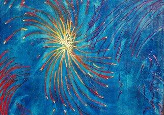 Lauren Mooney Bear; Happy Ending, 2010, Original Painting Acrylic, 20 x 16 inches. Artwork description: 241     Fireworks, Night, Abstract ...