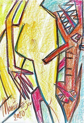 Ion Morarescu; Love, 2020, Original Drawing Pencil, 84.1 x 59.4 cm. Artwork description: 241 Graphic pencil on paper...
