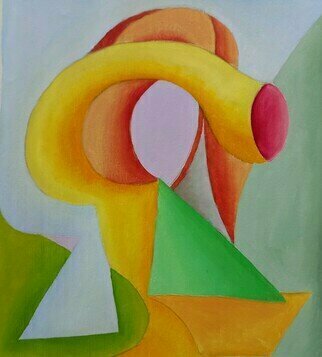 Guy Octaaf Moreaux; Flower Doodle, 2023, Original Painting Oil, 38 x 45 cm. Artwork description: 241 A drawn doodle made in oil paint on stretched canvas.  It is elegant, colorful and totally abstract.Abstract flower...