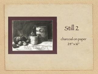Mr. Dill; Still 2, 2009, Original Drawing Charcoal, 24 x 16 inches. 
