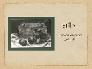 Mr. Dill; Still 3, 2009, Original Drawing Charcoal, 24 x 16 inches. 