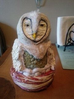 Alvin Eisom; Little Mama Bird, 2021, Original Crafts, 4 x 6 inches. Artwork description: 241 Mama birds are some of the first teachers for us as kids. ...