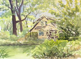 Margaret Dawson; Hideaway, 2011, Original Watercolor, 9 x 12 inches. Artwork description: 241    Home in Hiding   ...