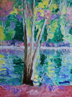 Jim Relyea; Landscape2, 2016, Original Painting Oil, 18 x 24 inches. Artwork description: 241  Clark Reservation ...