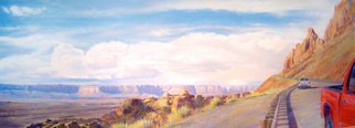 Steven Gordon; Four Corners, 2016, Original Pastel, 48 x 17 inches. Artwork description: 241 Road down from Sedona, AZ...