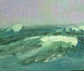 Michael Garr; High Seas, 2020, Original Painting Oil, 10 x 8 inches. Artwork description: 241 A Study for a larger work - Color and Texture - Free and Easy brushwork - The wild Ocean...