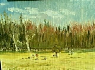 Michael Garr; Llamas, 2020, Original Painting Oil, 10 x 8 inches. Artwork description: 241 Springtime Plenair painting Field is within walking distance of my home and I walked to and from with my kit ...