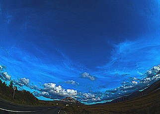Maciej Wysocki; Ocean In The Heavens, 2014, Original Photography Color, 42 x 30 cm. Artwork description: 241 ocean in the heavens, ocean, blue ocean, montain, montains, Earrigal Montain, Co. Donegal , Ireland...
