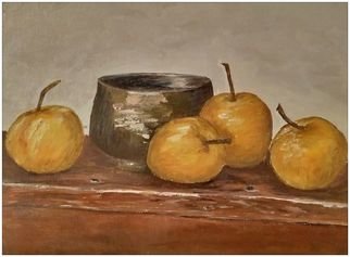 Irene Nilemo; Still Life Apples, 2017, Original Painting Oil, 24.2 x 30.2 inches. Artwork description: 241 Still LifeApples ...