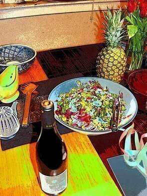 Nancy Bechtol, 'Artistic Food And Pineapple', 2005, original Photography Other, 11 x 17  x 1 cm. Artwork description: 7455  Artistic food highly processed ...