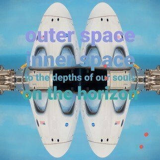 Nancy Bechtol; Outerspace Now, 2021, Original Photography Other, 8 x 11 inches. Artwork description: 241 inspired by the recent spaceships to Mars...