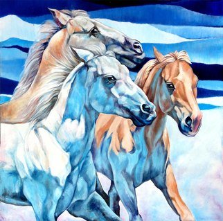 Shahid Rana; Friends, 2020, Original Painting Oil, 30 x 30 inches. Artwork description: 241 this a oil horse painting, painted by shahid rana artist, it is a original work on canvas. ...