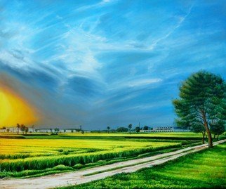 Shahid Rana; Pakistani Village Scene, 2015, Original Painting Oil, 36 x 30 inches. Artwork description: 241 a scene of Pakistani village, painted by shahid rana, painted in 2015 with the medium of oil paint on imported canvas. ...
