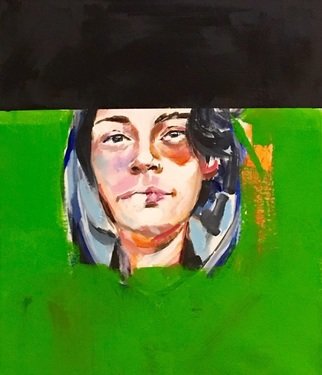 Narges Soleimanzadeh; Invisible Look, 2016, Original Painting Acrylic, 40 x 45 cm. Artwork description: 241 Painting, Acrylicon CanvasBiafarin Artwork Code : AW127142048...