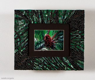 Natalie Mcguire; Pine Cones, 2016, Original Mixed Media, 16 x 14 inches. Artwork description: 241 pinecones, mosaic, photography, natalie mcguire, green, nature, brown...