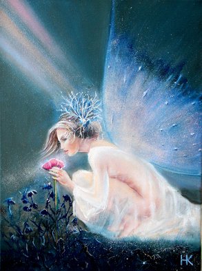 Nataly Kartseva; Breath Of Life, 2018, Original Painting Oil, 30 x 40 cm. Artwork description: 241 fantasy , light, wings...