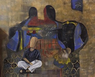 Neda Ghaffari; Untitled 002, 2018, Original Painting Acrylic, 120 x 100 cm. Artwork description: 241 Painting, Acrylicon Canvas...