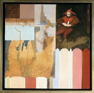 Neils Neilson; Transitional Procrastination, 2005, Original Painting Oil, 12 x 12 inches. 
