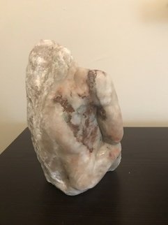 Patricia Nelson; Excape, 2017, Original Sculpture Stone, 7 x 9 inches. Artwork description: 241 Patricia Nelson fine art contemporary figurative sculpture male nude. ...