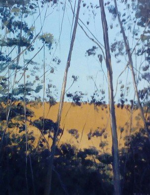 Terry Dower; Late Day, 2015, Original Painting Oil, 40 x 50 cm. Artwork description: 241  Late day in the blue mountains Australia.    ...