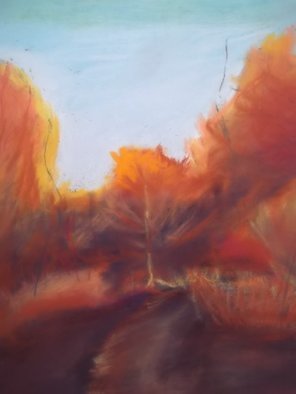 Nicole Pereira; Autumn Landscape, 2013, Original Pastel, 5 x 6 inches. Artwork description: 241           