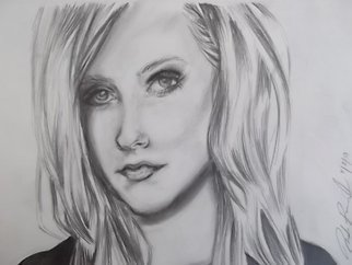 Nicole Pereira; Avril Lavigne, 2013, Original Drawing Pencil, 12 x 9 inches. Artwork description: 241   